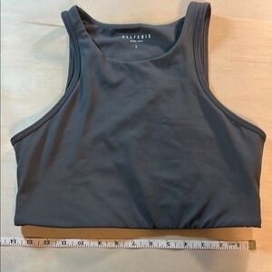 ALLFENIX Gray Racerback Sports Bra with Wide Straps Sz L